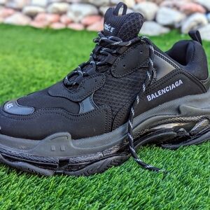 Balenciaga Black Triple S Trainer Sneakers